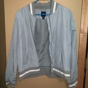 Teal Gap bomber jacket